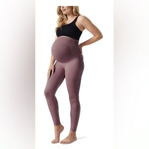Blanqi maternity leggings in mauve
